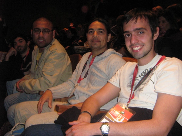 Con amigos en el congreso nacional de cultura